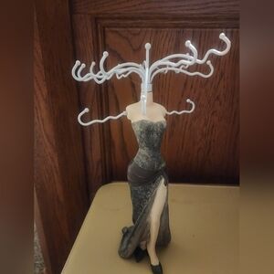 Elegant Jewelry Holder with Black Dress Design